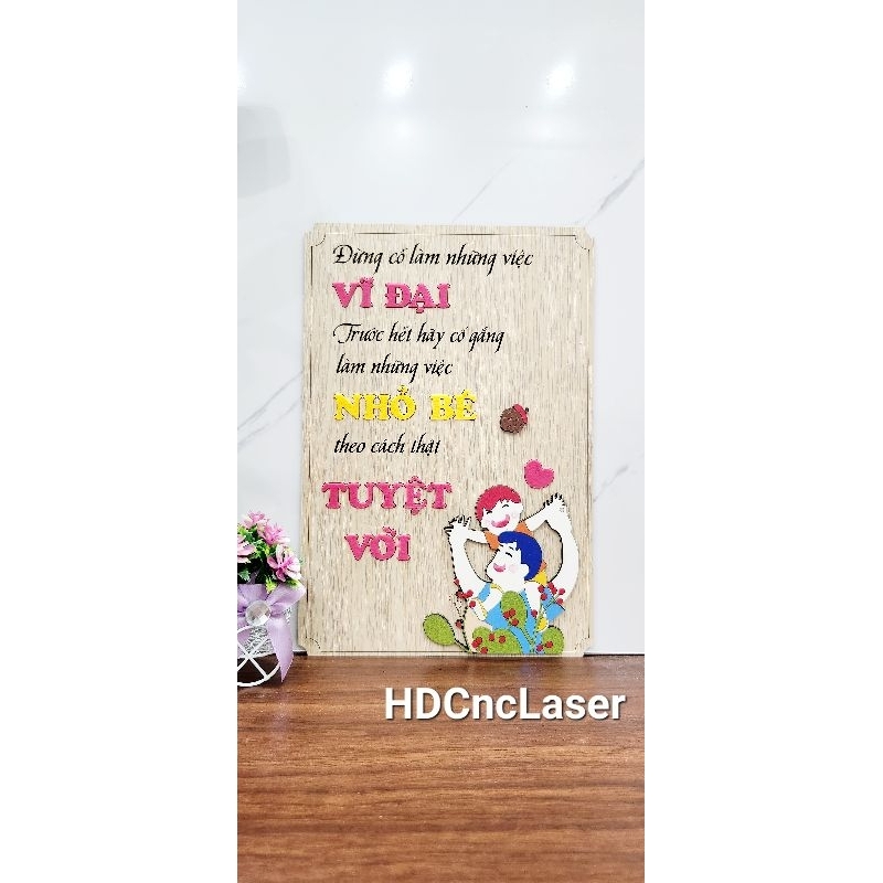 Bảng gỗ khắc tên, trang trí, decor