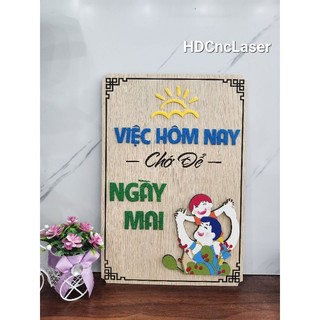 Bảng gỗ khắc tên, trang trí, decor