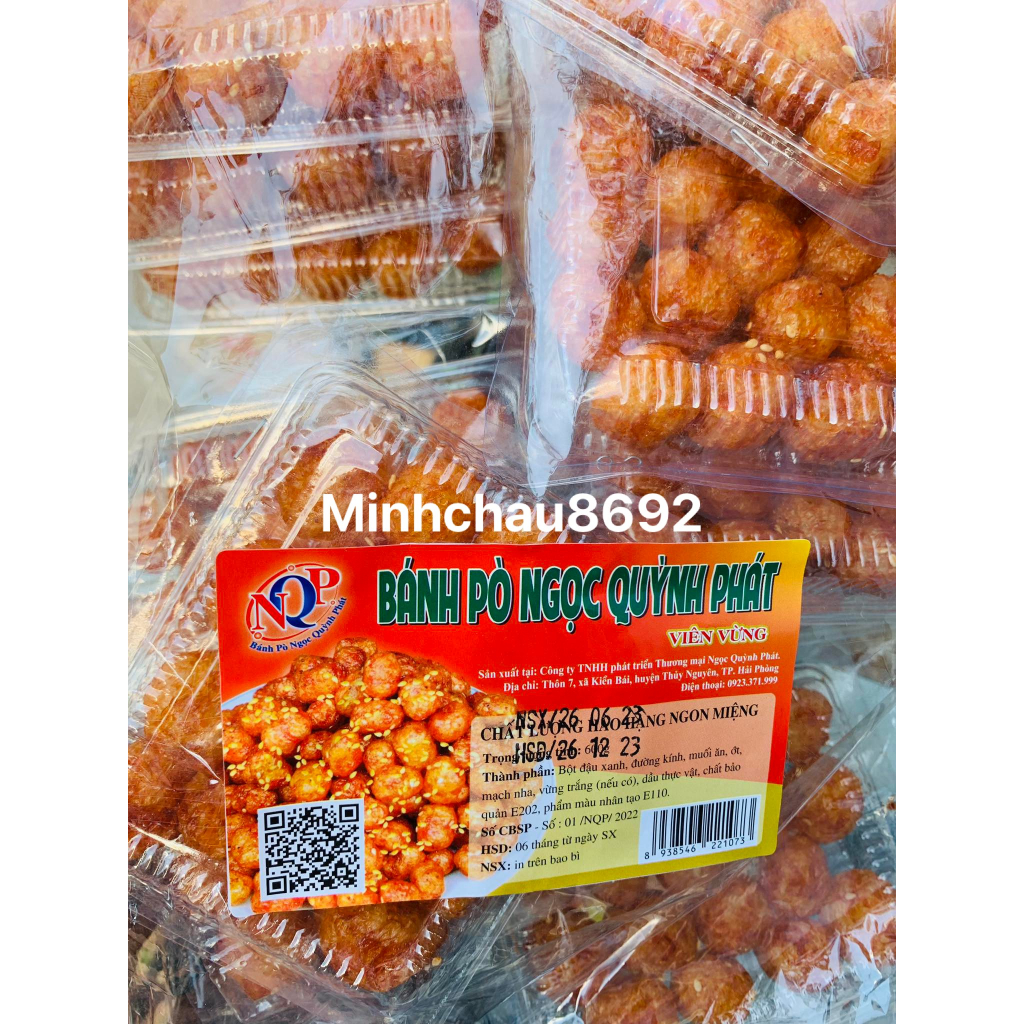 Bánh pò viên vừng BBQ - MỘT  hộp LẺ