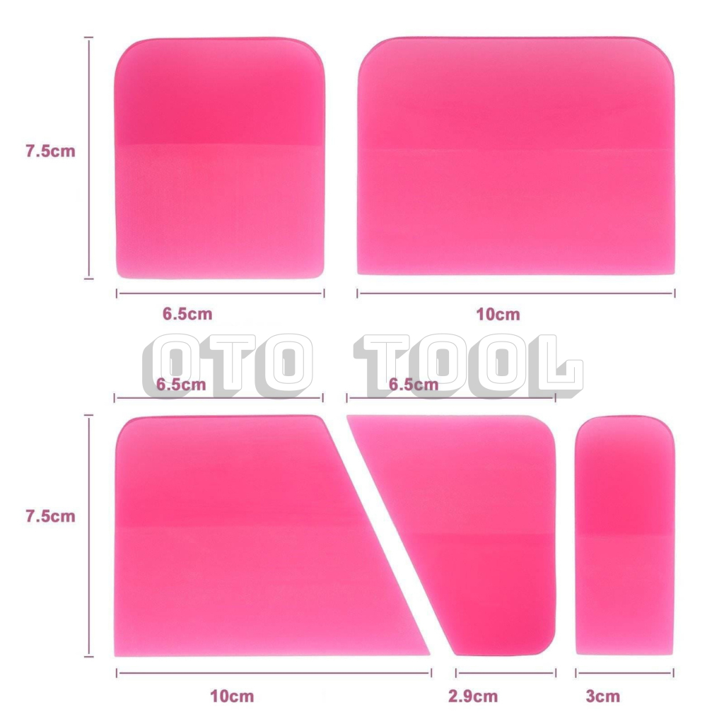 Dụng cụ gạt cao su dán Decal đổi màu xe ô tô xe máy, dán PPF bảo vệ sơn xe OTO TOOL