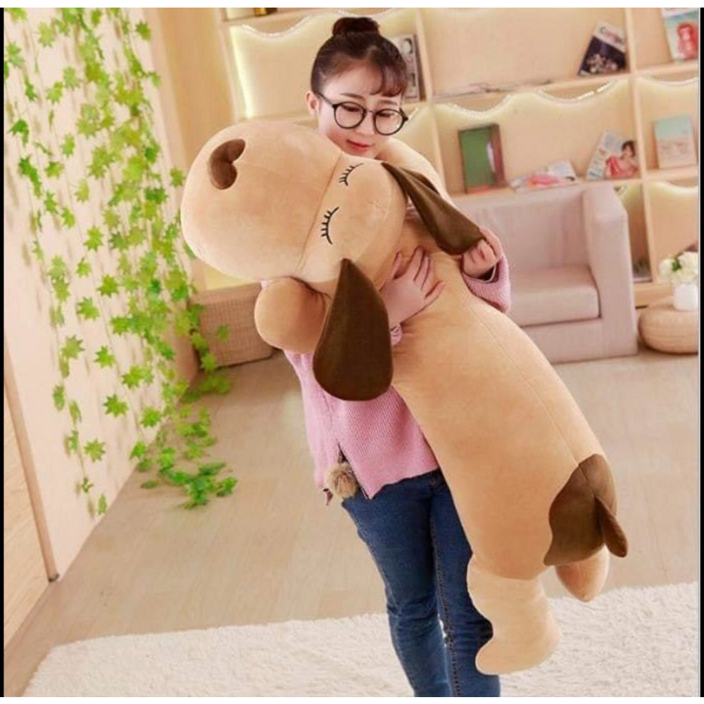 Gấu bông chó mũi tim size 80cm