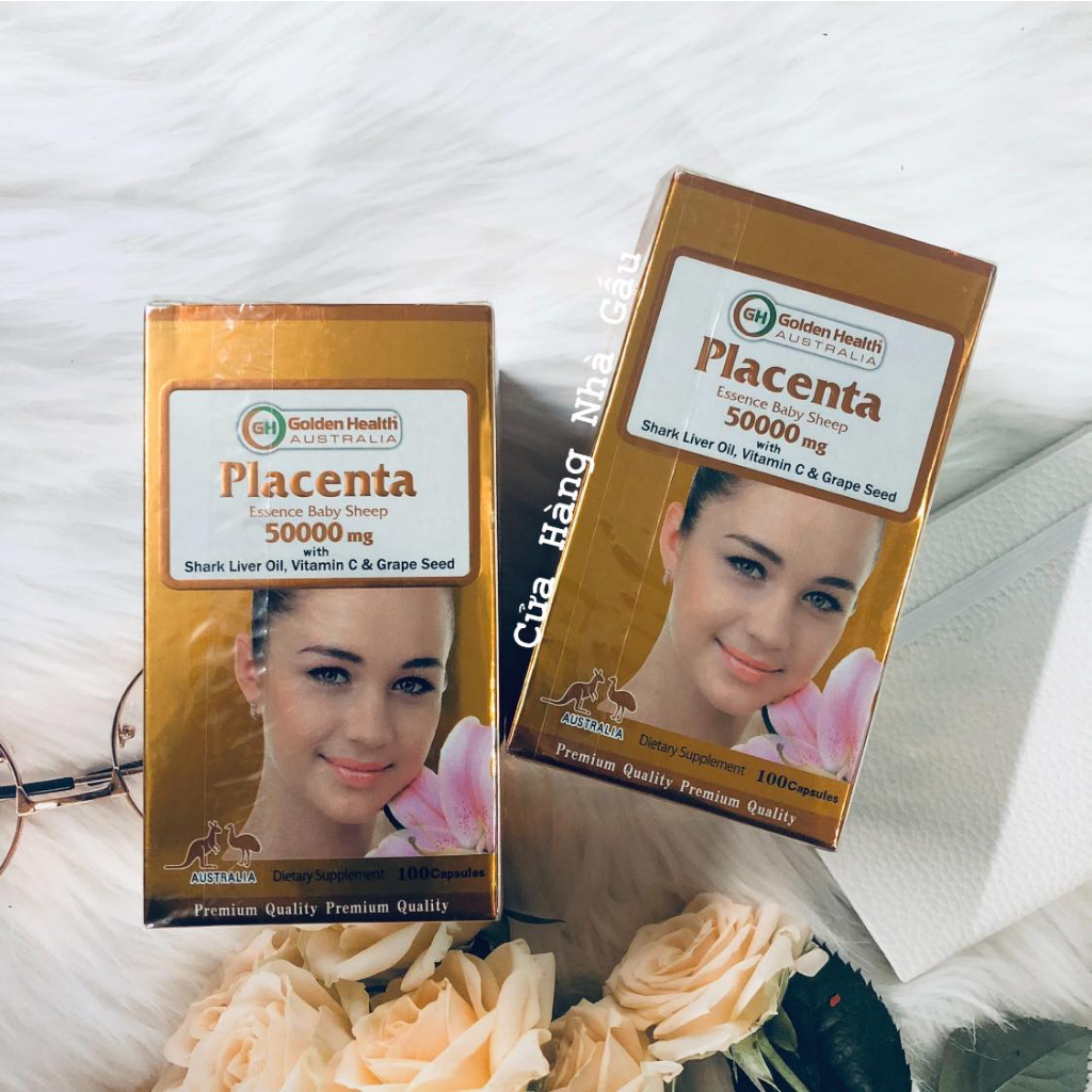 Golden Healthy Placenta 50000mg - Viên uống nhau thai cừu 100 viên