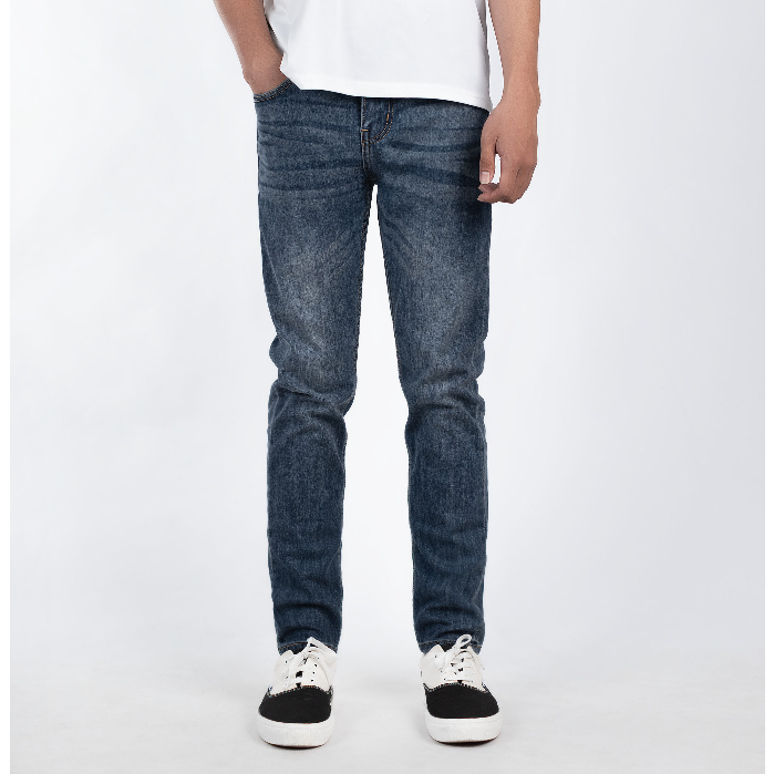 Quần jean nam dài cao cấp trơn smart jeans siêu co giãn LADOS-4098, vận động thoải mái, trẻ trung, không xù lông, dễ phố