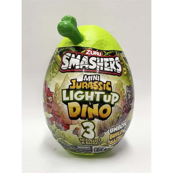 Đồ chơi trứng khủng long Jurassic phát sáng bí ẩn Smashers S1 - cỡ nhỏ