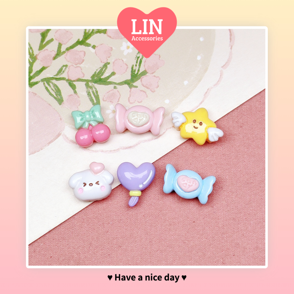 Charm Trang Trí Mini Dễ Thương Loại Bóng (C019)