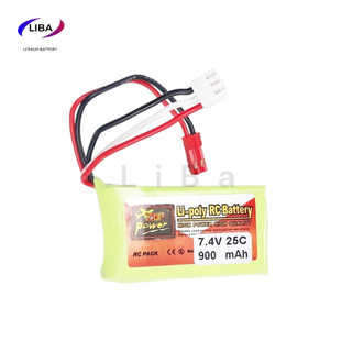 Pin máy bay điều khiển 7.4v 900mah 25c, 15x30x50 mm, zắc cắm syp, jst, pin flycam, pin drone - liba