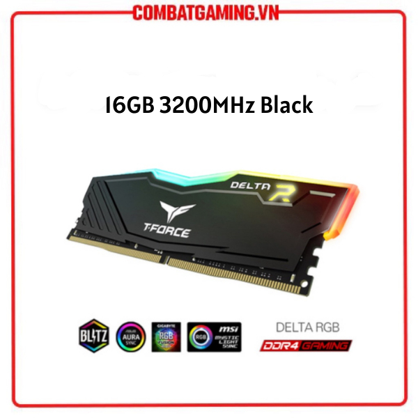 Ram Máy Tính Team TeamGroup T-Force Delta RGB 8GB 16GB 3200MHz 3600MHz Hàng Chính Hãng Npp Viễn Sơn