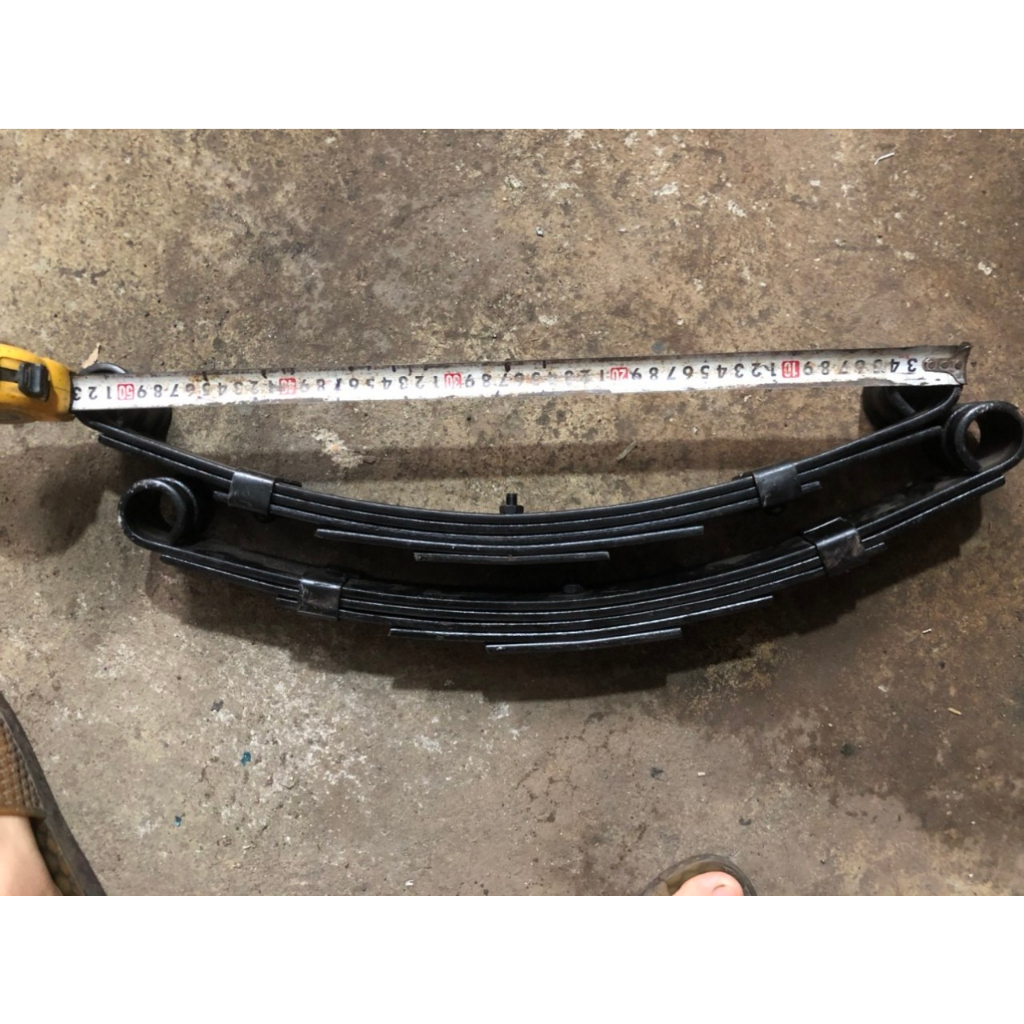 Cặp Nhíp tàu 5 lá 54cm,dùng ráp xe 3 bánh, xe 4 bánh,xe lôi,dài 54cm,rộng 5cm,5 lá ,tải trọng 600kg