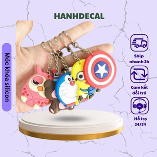 Móc Khóa Silicon Nhiều Hình Dễ Thương 3,5cm hanhdecal1