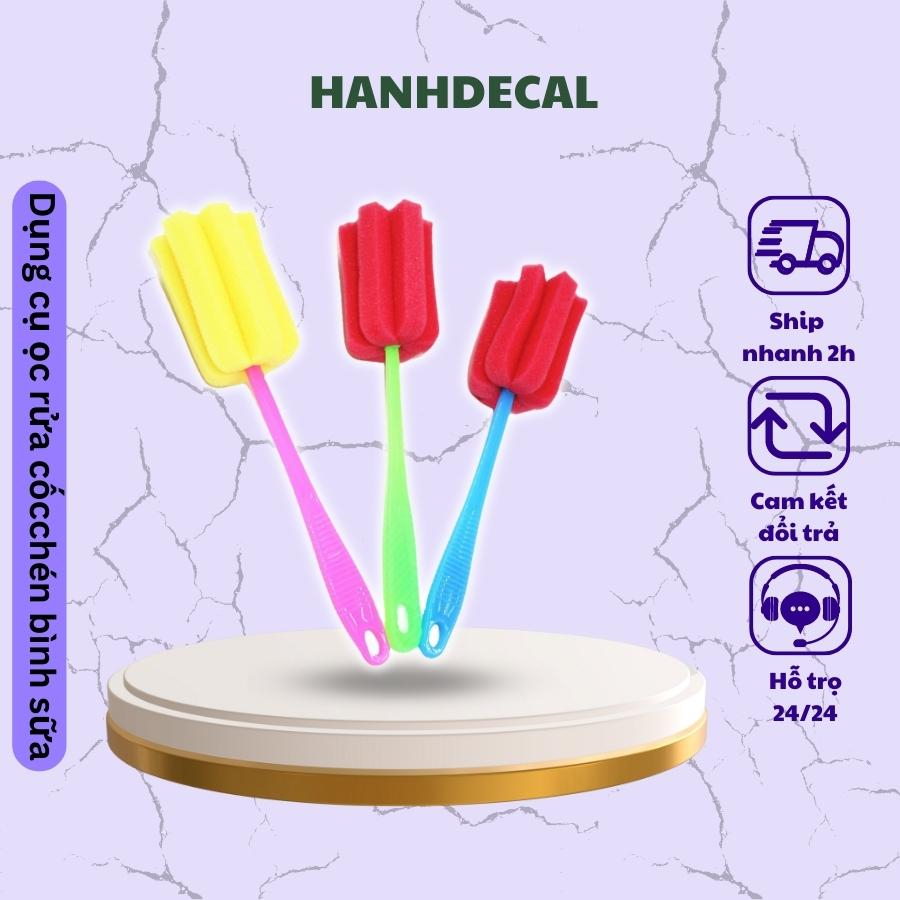 Dụng cụ cọ rửa cốc chén bình sữa bằng bọt biển