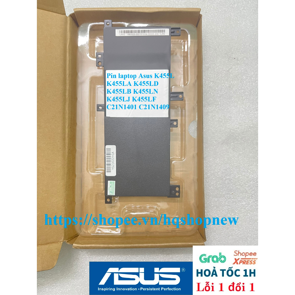 ⚡️ Pin laptop Asus K455L K455LA K455LD K455LB K455LN K455LJ K455LF C21N1401 C21N1409
