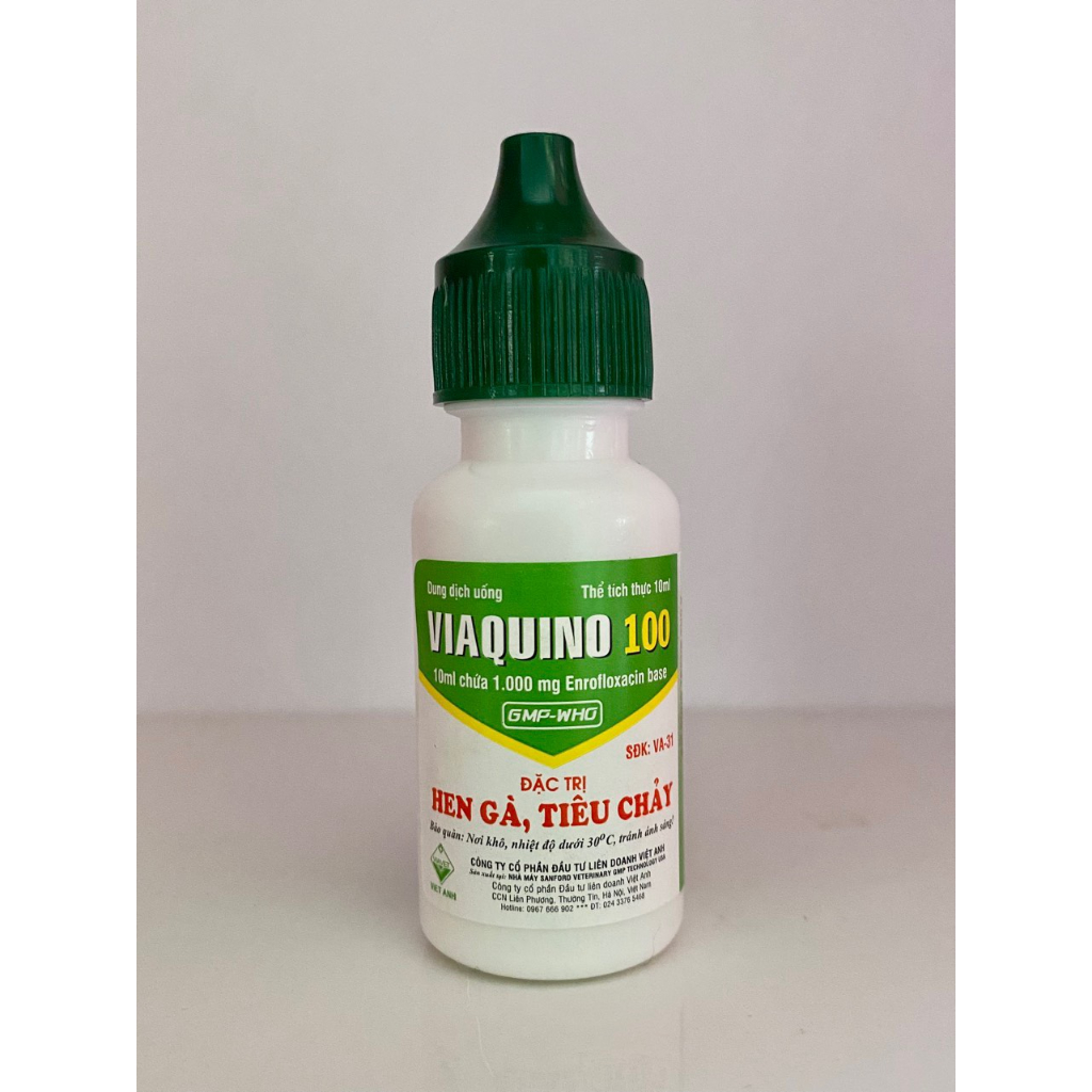 VIAQUINO 100 Hen Gà, Tiêu Chảy lọ 10ml