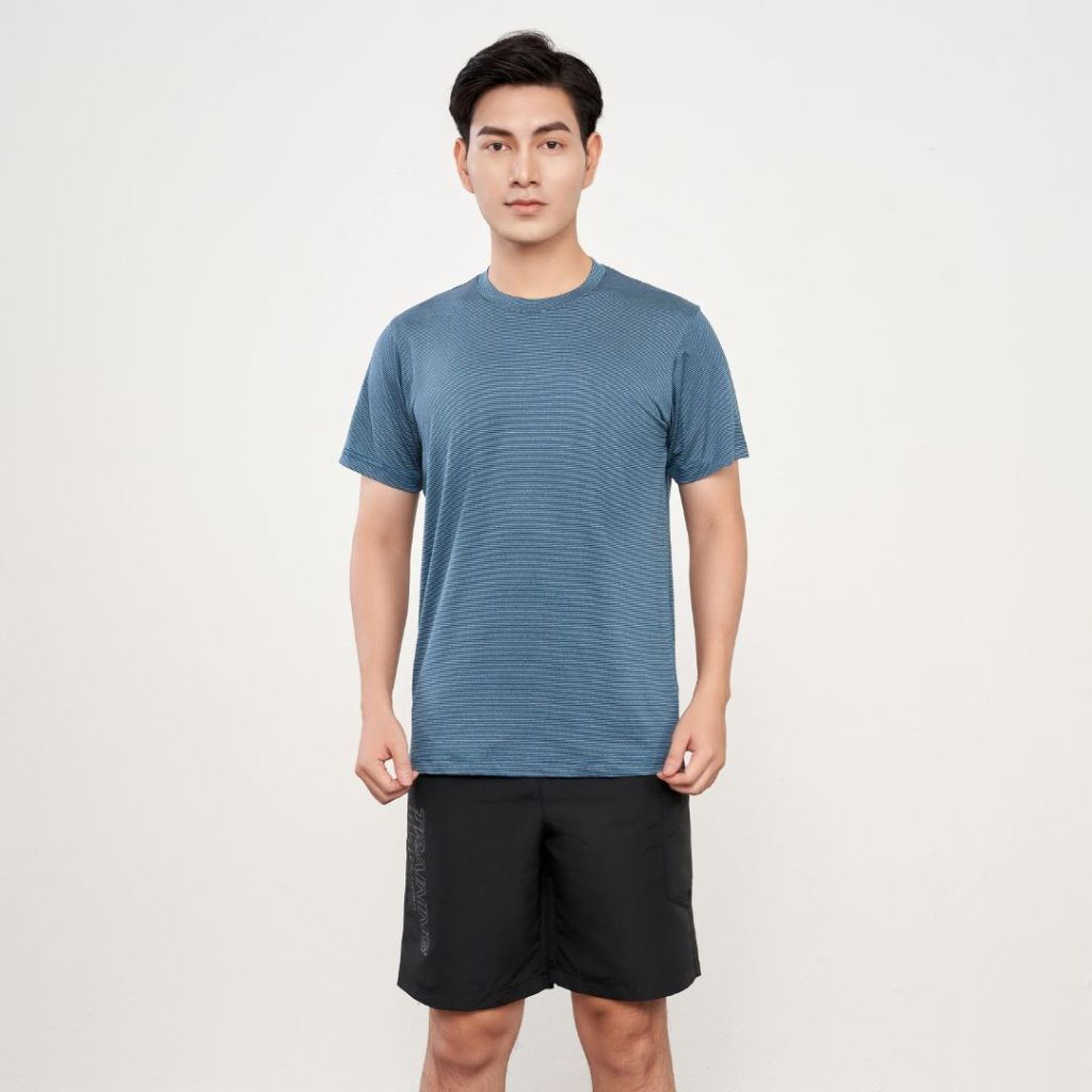 Áo thun nam cao cấp Lizard kẻ sọc nhiều màu co dãn thấm hút mồ hôi - 1SP23T128