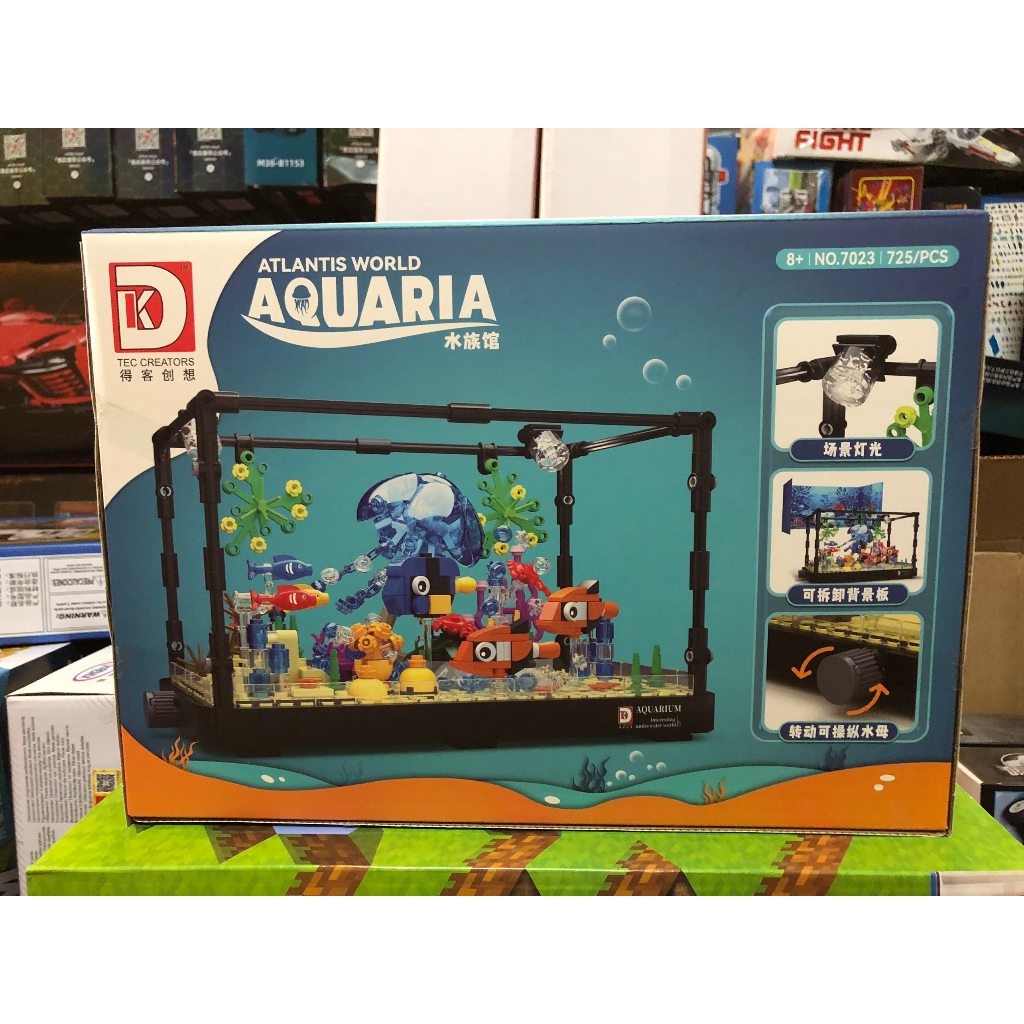 Xếp Hình DK Bể Thủy Sinh Nuôi Cá Và Rùa Cảnh