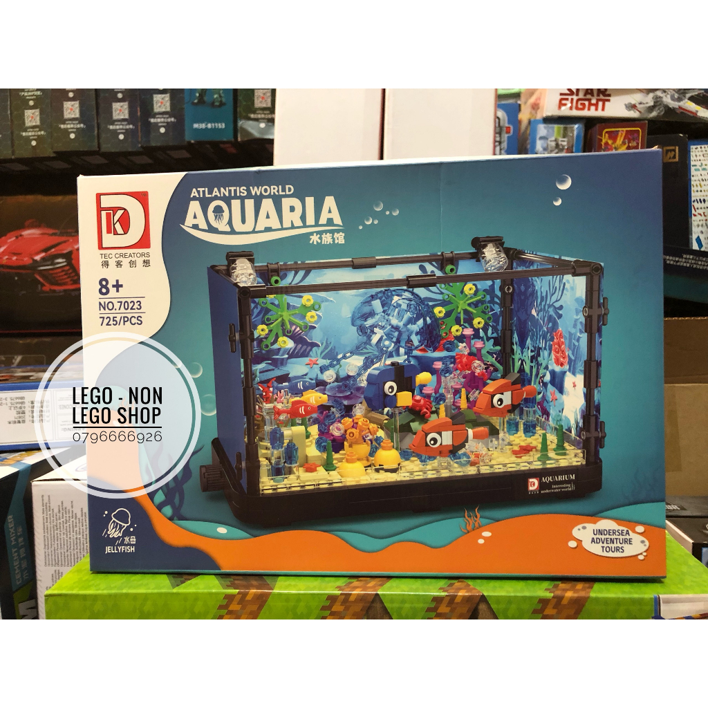 Xếp Hình DK Bể Thủy Sinh Nuôi Cá Và Rùa Cảnh