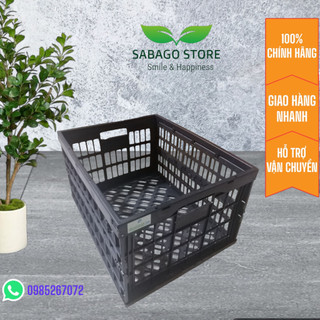 Combo 5 Sọt đựng đồ, chở hàng có thể gấp gọn màu Đen