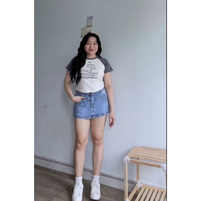 Áo thun dáng CROPTOP nữ BIGSIZE (55-85kg) chất cotton in hình SAA08 - [LALA Bigsize