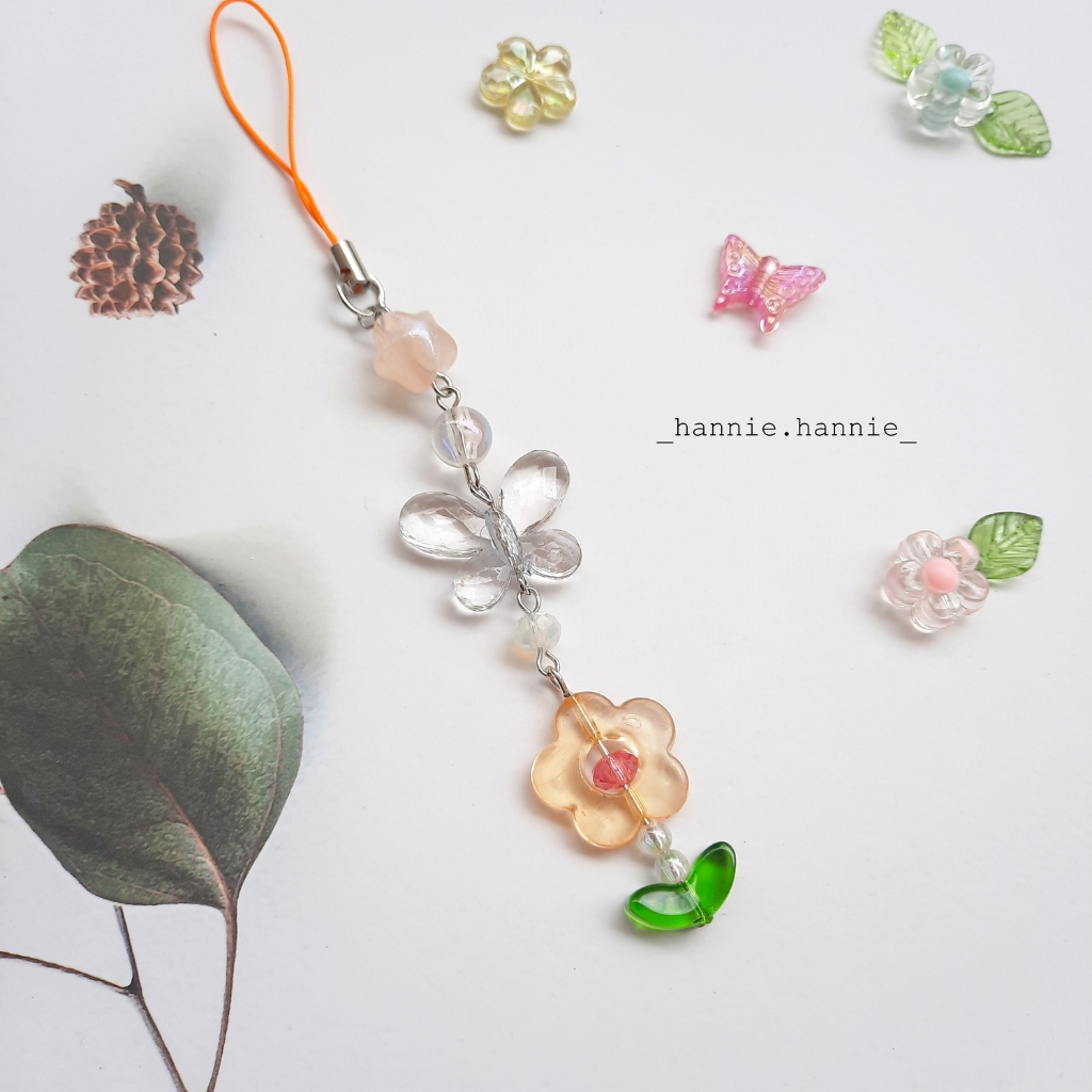 Hoa bé ngoan - Móc khoá hoa lá xinh xắn nhiều màu - phụ kiện móc treo điện thoại, móc treo túi xách balô - phụ kiện nhóm