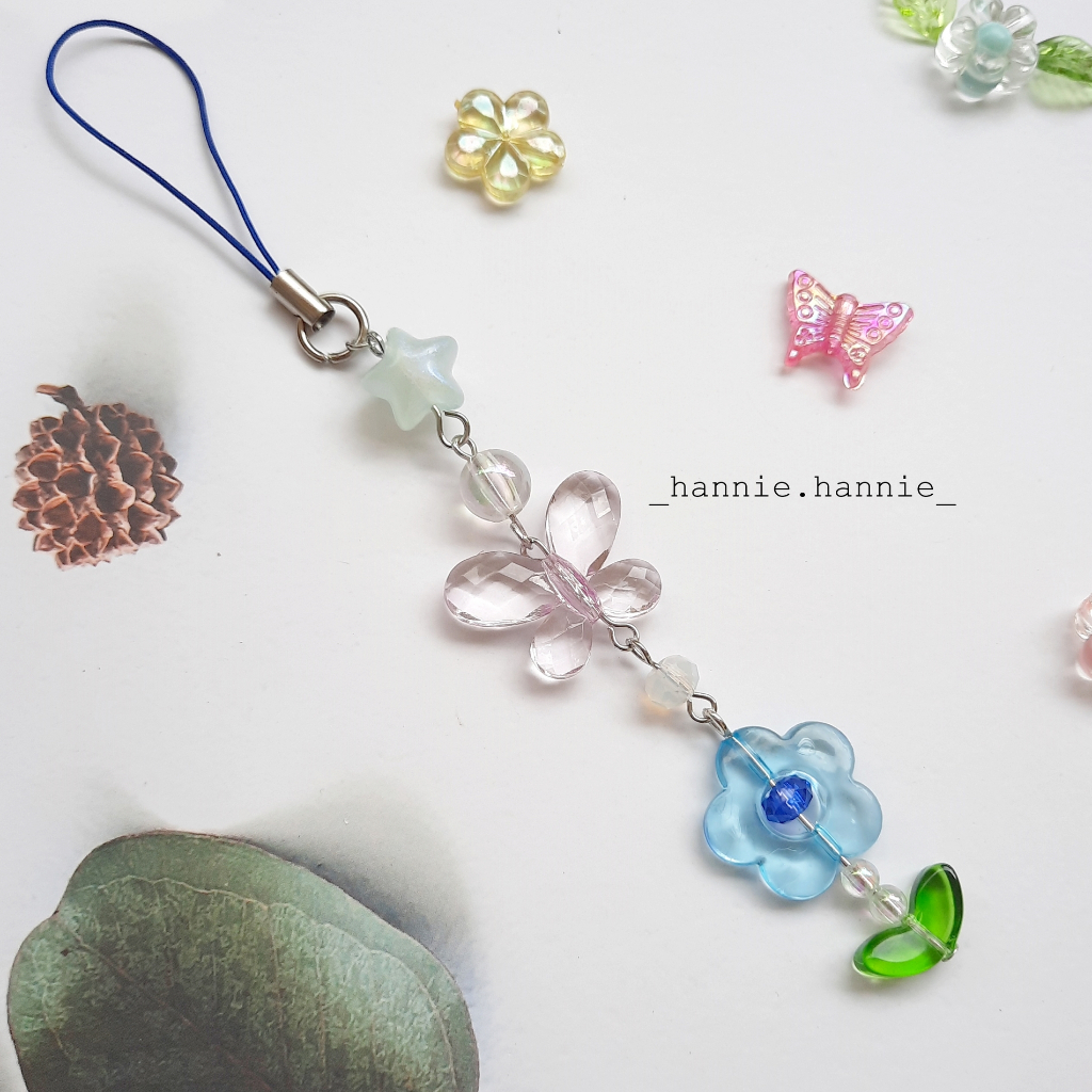 Hoa bé ngoan - Móc khoá hoa lá xinh xắn nhiều màu - phụ kiện móc treo điện thoại, móc treo túi xách balô - phụ kiện nhóm
