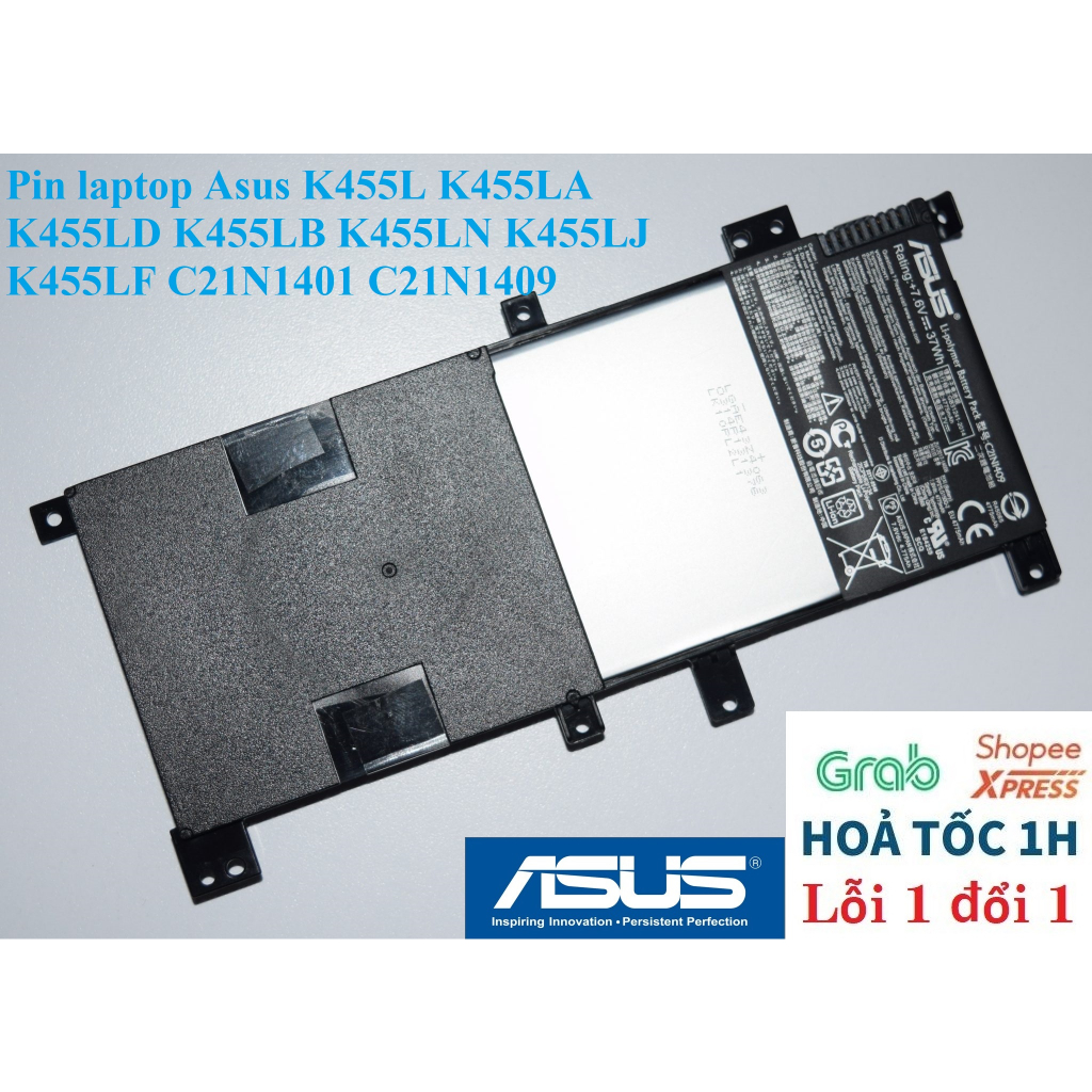 ⚡️ Pin laptop Asus K455L K455LA K455LD K455LB K455LN K455LJ K455LF C21N1401 C21N1409