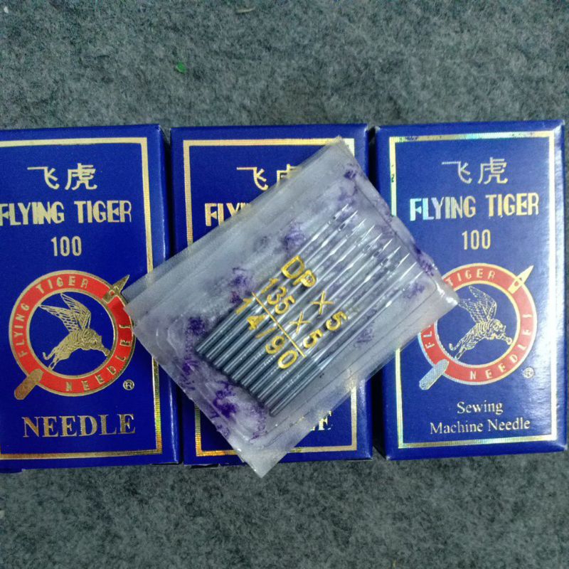100 chiếc kim máy may 2 kim hãng tiger số 11, 12, 14, 16
