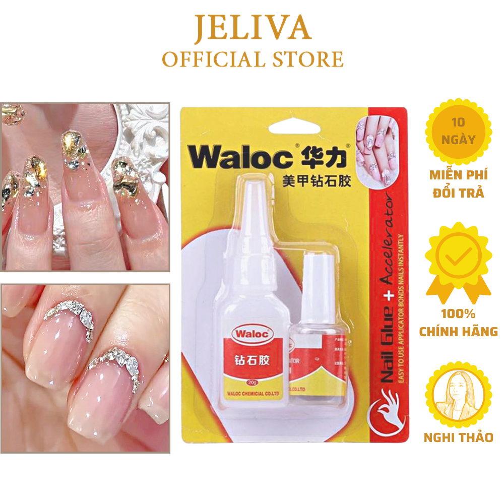 Keo bê tông nail Waloc đính đá gắn móng JELIVA