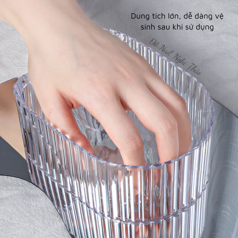 Bát ngâm tay nail trong suốt JELIVA