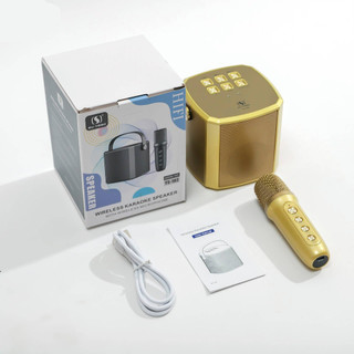 Loa karaoke mini ys 102 nghe nhạc bluetooth kèm mic
