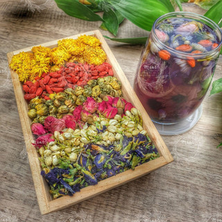 Lục Trà Hoa & Trà Hoa 10 Vị - 1 Set (Trà Hoa Mix Vị)