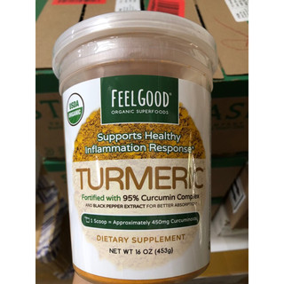 Bột nghệ hữu cơ Feel Good USDA Organic Turmeric 453g - Mỹ