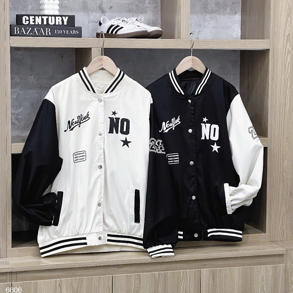 Áo khoác bomber XONXEN SHOP QUY NHƠN QC chữ NO ,chất kaki lót dù,form vừa dễ mặc và dễ phối đủ màu sắc cho nàng mã 6606