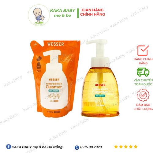 Nước rửa bình sữa wesser