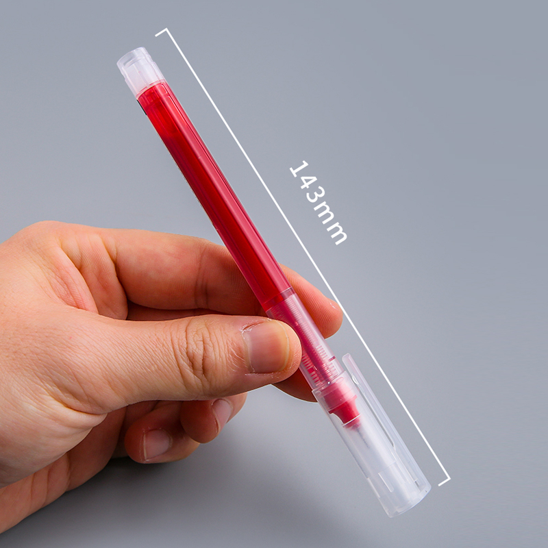 Bút gel Wk 021 ngòi kim ngòi bút 0.5mm bút nước ống mực lớn 3 màu đen xanh đỏ viết mực đẹp