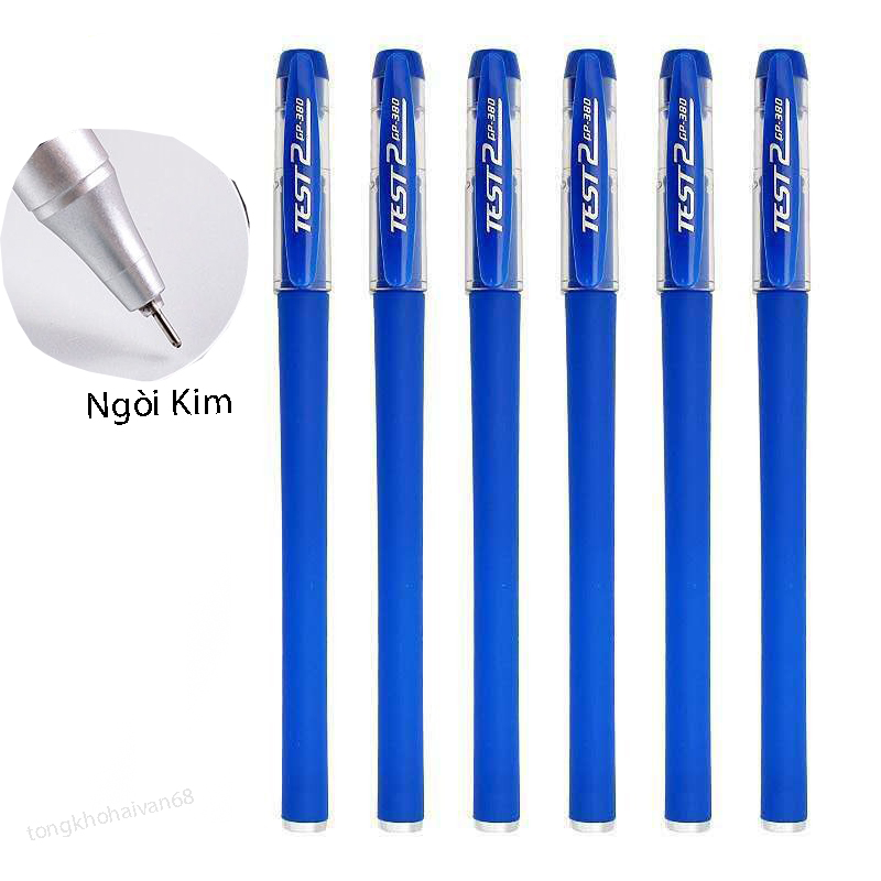 Bút bi mực gel ngòi 0.5mm JP 380 có 3 màu màu đen, màu xanh, màu đỏ