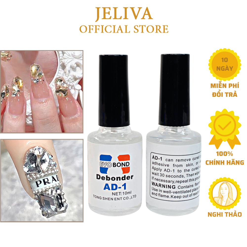 Nước sáng đá tháo móng giả 10ml JELIVA