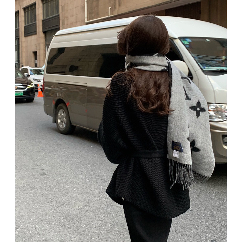 Áo len choàng kèm đai hàng QCCC