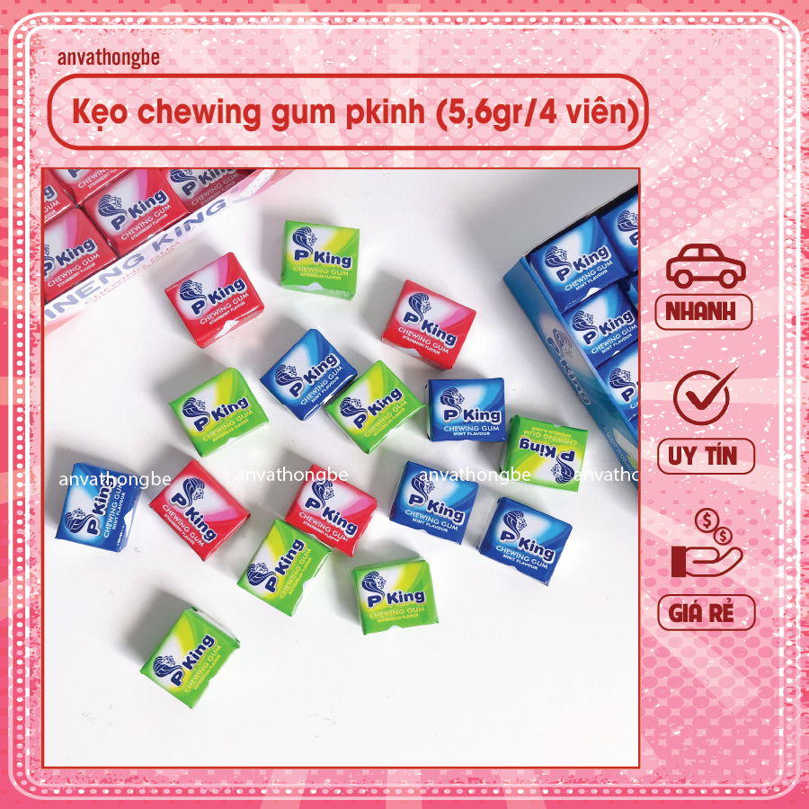 Kẹo nhai su gum King trái cây (thỏi 4v/5.8gr)
