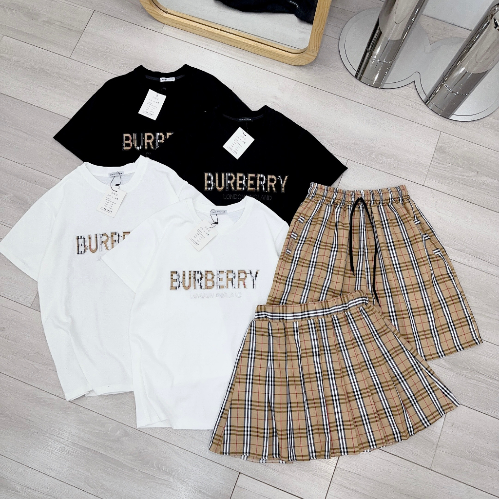 Set Couple Nam Nữ, Đồ Couple BBR Nam Nữ, Chất Cotton Co Dãn 4 Chiều Size <70kg