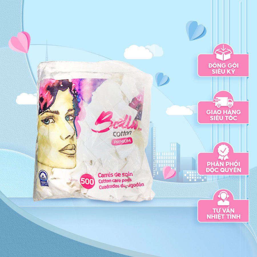 Bông Cotton Tẩy Trang Bella Cotton Premium