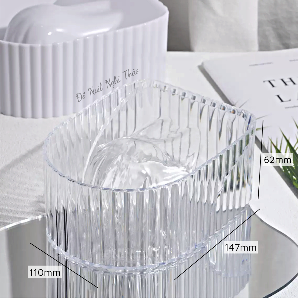 Bát ngâm tay nail trong suốt NGHI THẢO