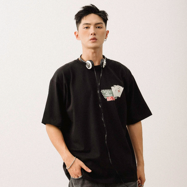 Áo thun nam nữ oversize CANDLES GAMBLE T-SHIRT hình in nứt độc đáo cotton100% 260gsm