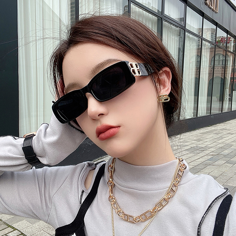 Miumiua🕶Kính mát gọng chữ nhật thời trang sành điệu cho nam và nữ