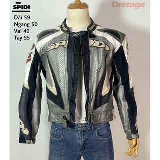 Áo Khoác Da Thật / Leather Jacket / Racing Jacket Phong Cách Châu Âu - Hàn Quốc Second Hand Vintage Retro