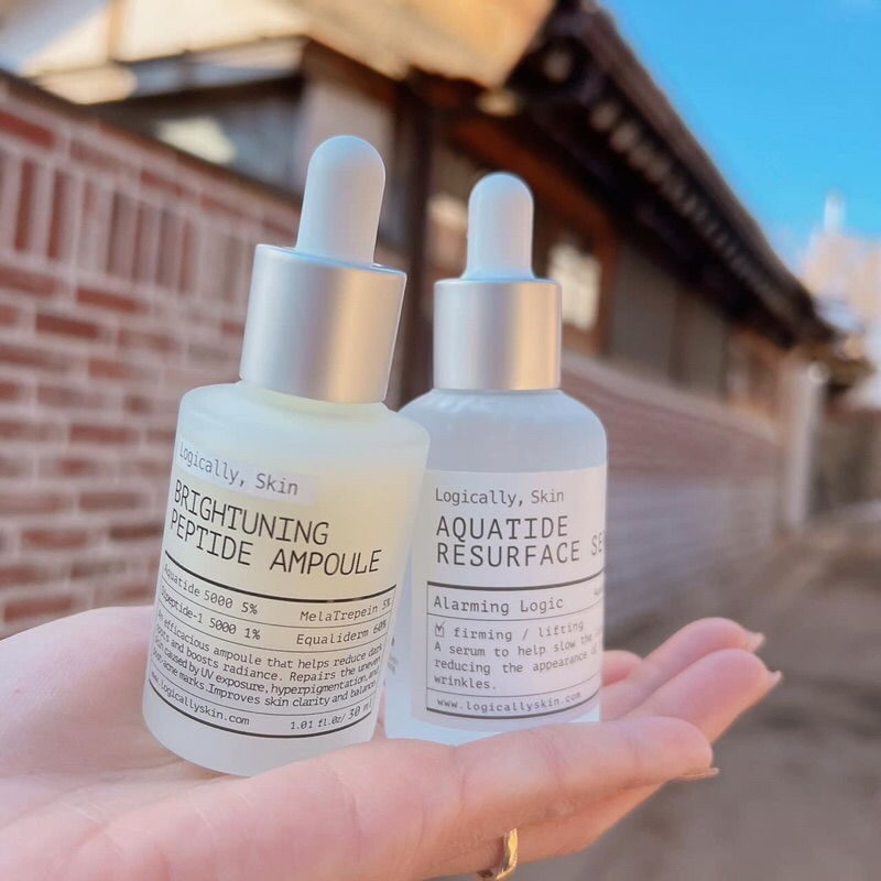 Tinh chất dưỡng trắng, giảm thâm Logically,Skin Brightuning Peptide Ampoule dung tích 30ml