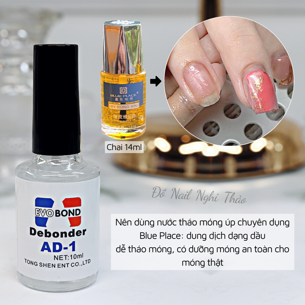 Nước sáng đá tháo móng giả 10ml NGHI THẢO