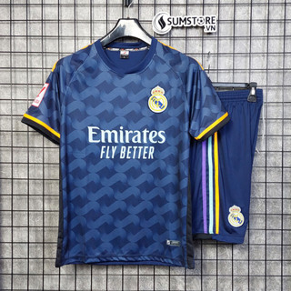 Bộ quần áo bóng đá CLB Real-Madrid Xanh Đen Đồ đá banh 2023