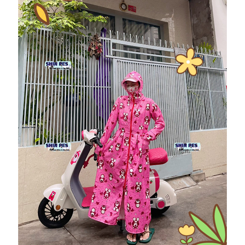 ÁO CHỐNG NẮNG TOÀN THÂN - VÁY CHOÀNG CHỐNG NẮNG TOÀN THÂN GẤU DÂU LOTSO