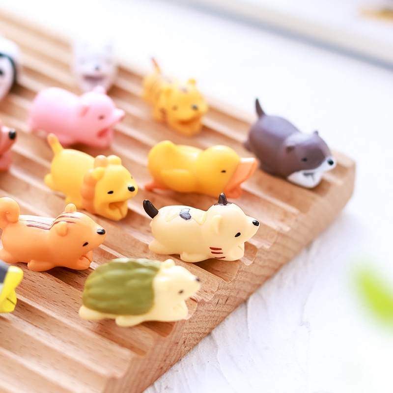 Nút Đầu Thú Gắn Bảo Vệ Dây Cáp Sạc Chống Gãy Đứt Hình Thú Dễ Thương
