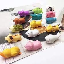 Nút Đầu Thú Gắn Bảo Vệ Dây Cáp Sạc Chống Gãy Đứt Hình Thú Dễ Thương