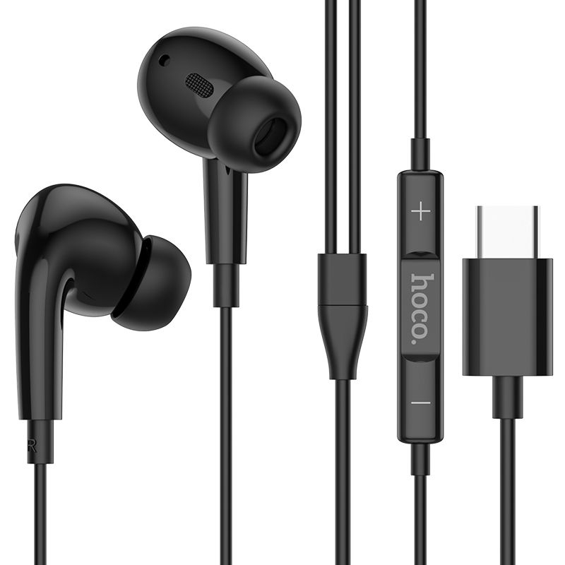 Tai Nghe Có Dây Hoco M101 Pro Chân Cắm Typec Có Hỗ Trợ Nghe Gọi Màu Trắng